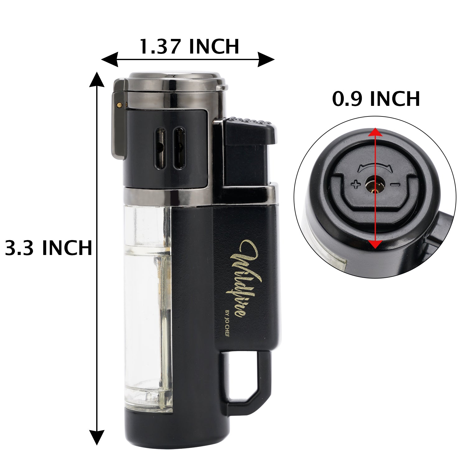 Wildfire Windproof Lighter Black – Jo Chef