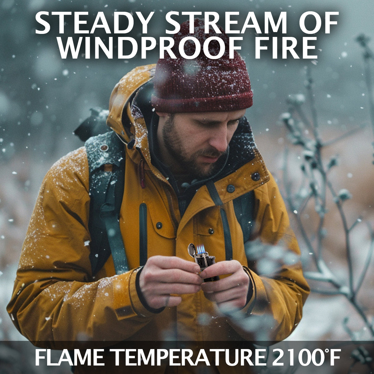 Wildfire Windproof Lighter Black