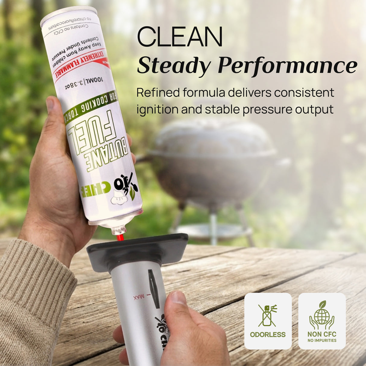 Jo Chef Butane Fuel Refill, 100 mL (3.38 oz)